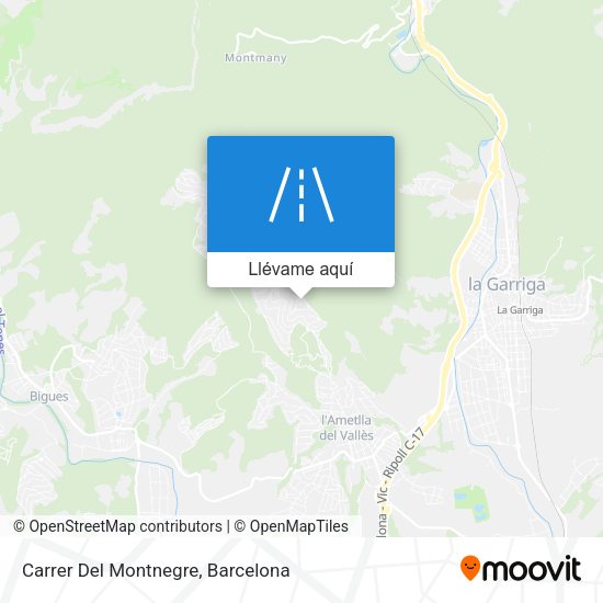 Mapa Carrer Del Montnegre