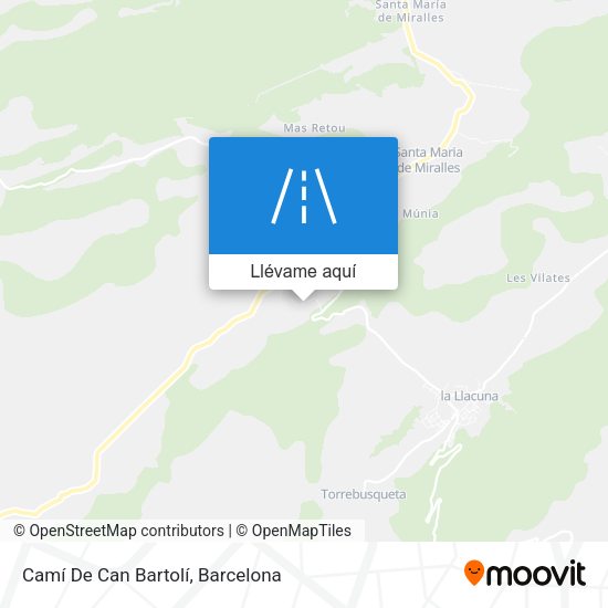 Mapa Camí De Can Bartolí
