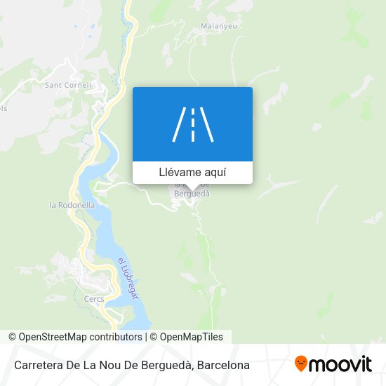 Mapa Carretera De La Nou De Berguedà