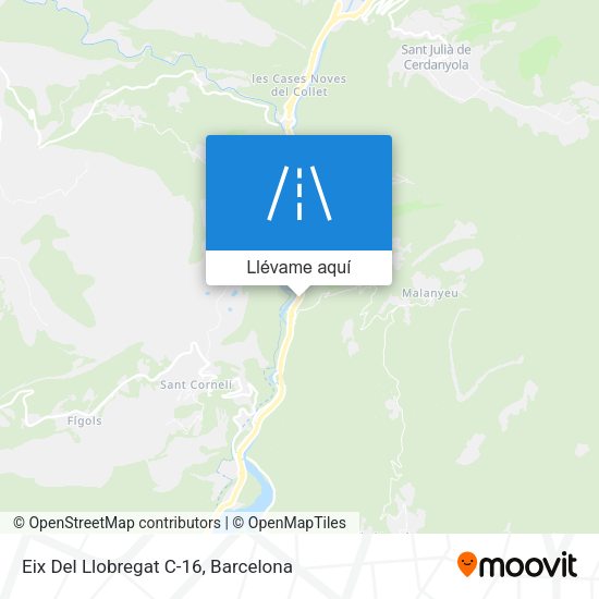 Mapa Eix Del Llobregat C-16