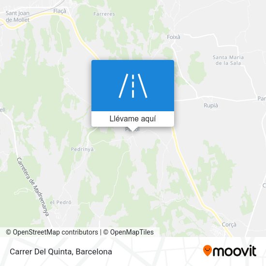Mapa Carrer Del Quinta