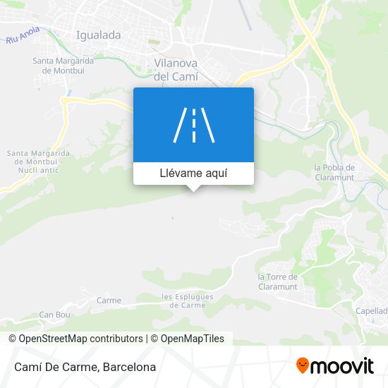 Mapa Camí De Carme