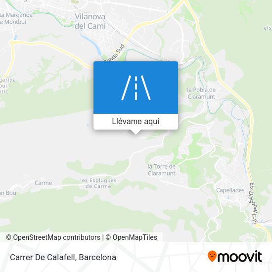 Mapa Carrer De Calafell