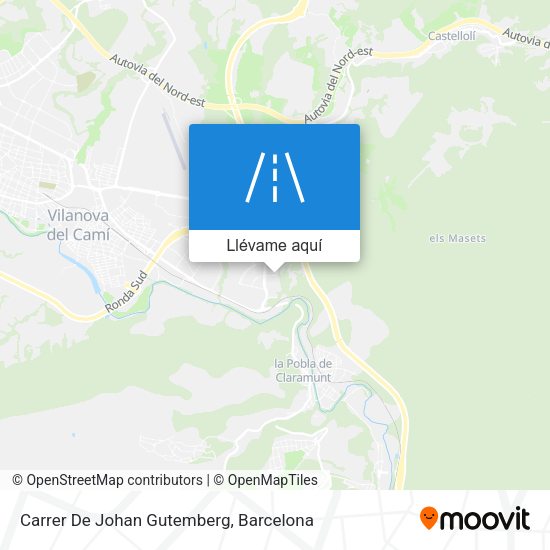 Mapa Carrer De Johan Gutemberg
