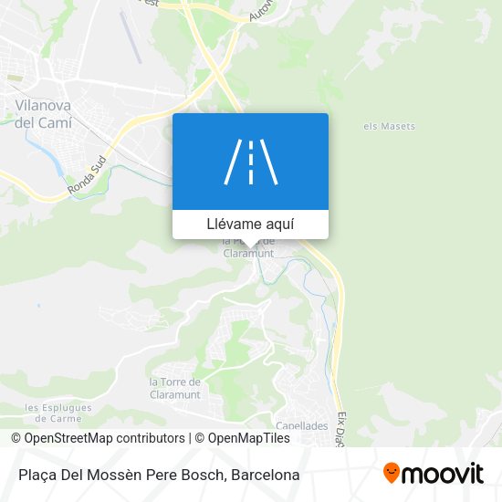 Mapa Plaça Del Mossèn Pere Bosch