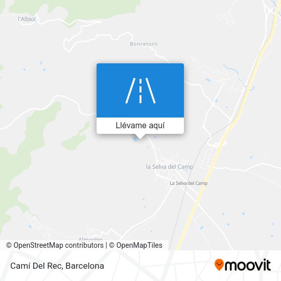 Mapa Camí Del Rec