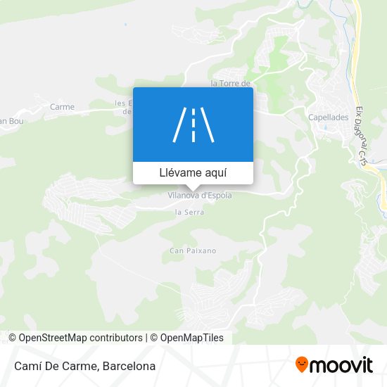 Mapa Camí De Carme