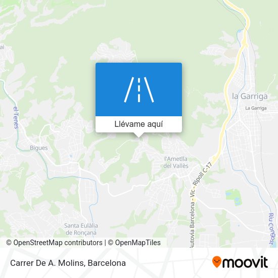 Mapa Carrer De A. Molins