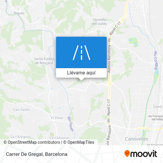 Mapa Carrer De Gregal
