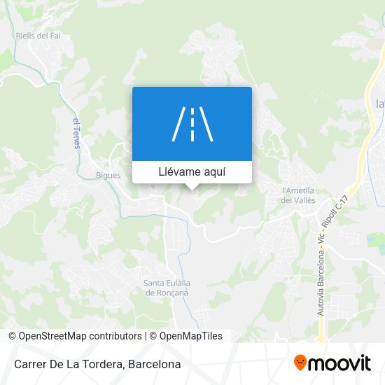 Mapa Carrer De La Tordera