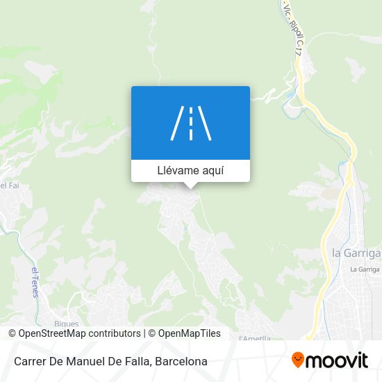 Mapa Carrer De Manuel De Falla