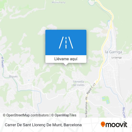Mapa Carrer De Sant Llorenç De Munt