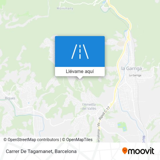 Mapa Carrer De Tagamanet