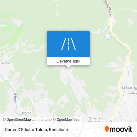 Mapa Carrer D'Eduard Toldrà