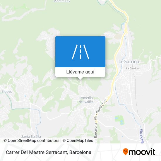 Mapa Carrer Del Mestre Serracant