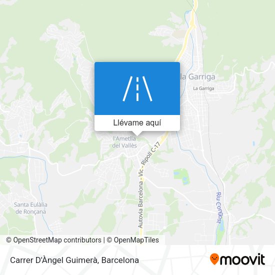 Mapa Carrer D'Àngel Guimerà