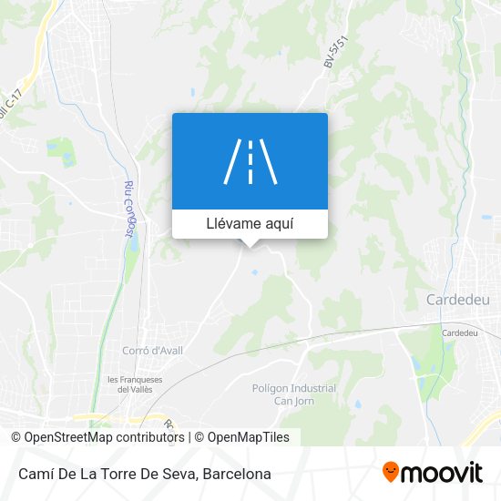 Mapa Camí De La Torre De Seva
