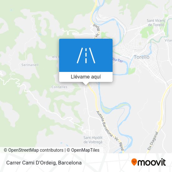 Mapa Carrer Cami D'Ordeig
