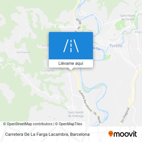 Mapa Carretera De La Farga Lacambra