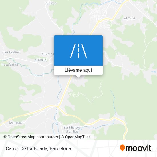 Mapa Carrer De La Boada