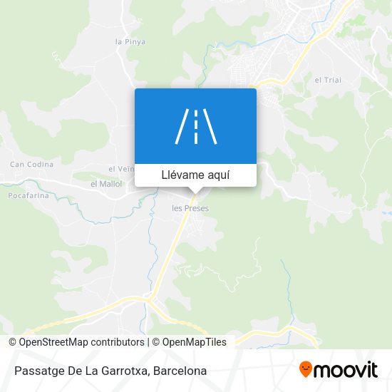 Mapa Passatge De La Garrotxa