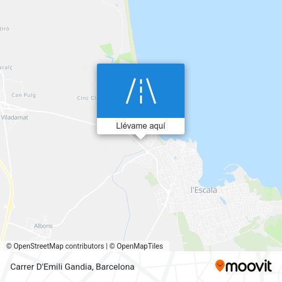 Mapa Carrer D'Emili Gandia