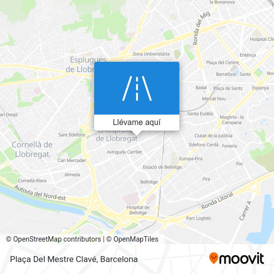Mapa Plaça Del Mestre Clavé