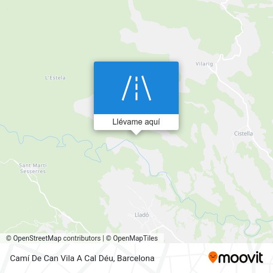 Mapa Camí De Can Vila A Cal Déu