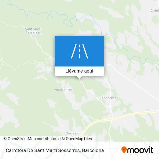 Mapa Carretera De Sant Martí Sesserres