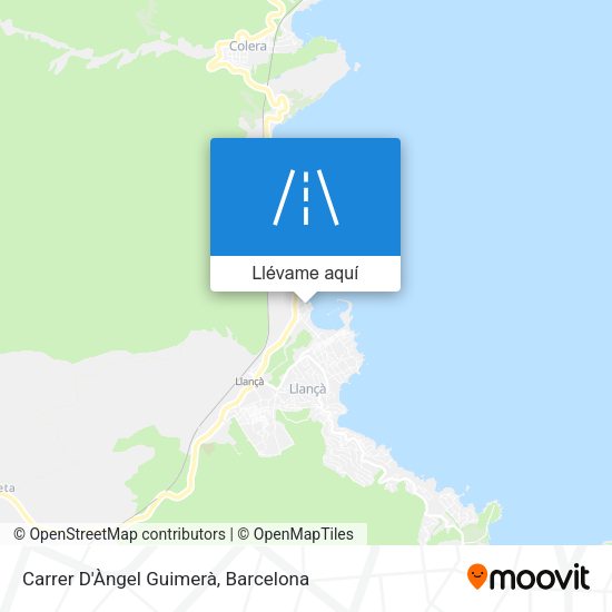 Mapa Carrer D'Àngel Guimerà