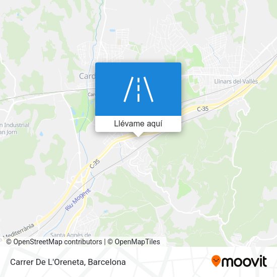 Mapa Carrer De L'Oreneta
