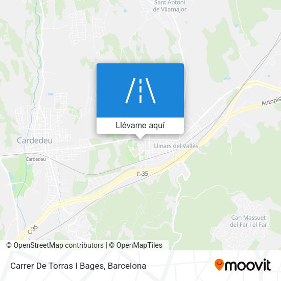 Mapa Carrer De Torras I Bages