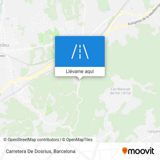 Mapa Carretera De Dosrius