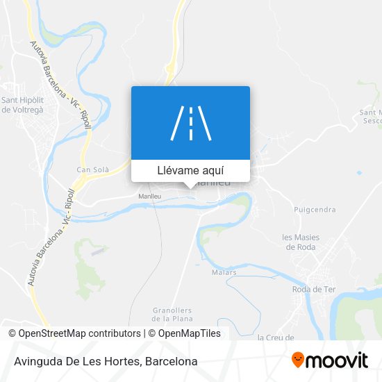 Mapa Avinguda De Les Hortes