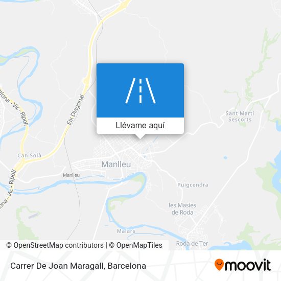 Mapa Carrer De Joan Maragall