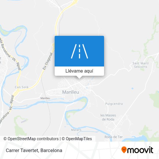 Mapa Carrer Tavertet