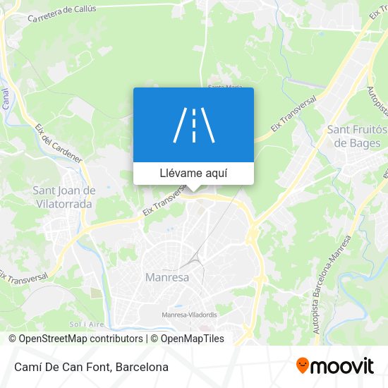 Mapa Camí De Can Font