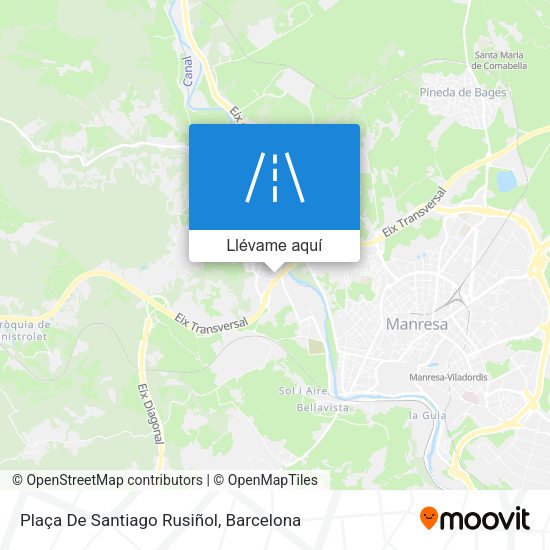 Mapa Plaça De Santiago Rusiñol