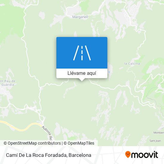 Mapa Camí De La Roca Foradada