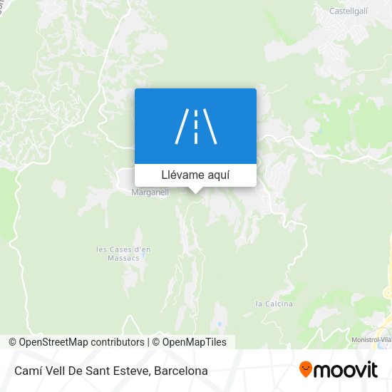 Mapa Camí Vell De Sant Esteve