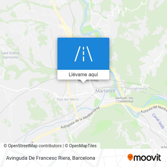Mapa Avinguda De Francesc Riera