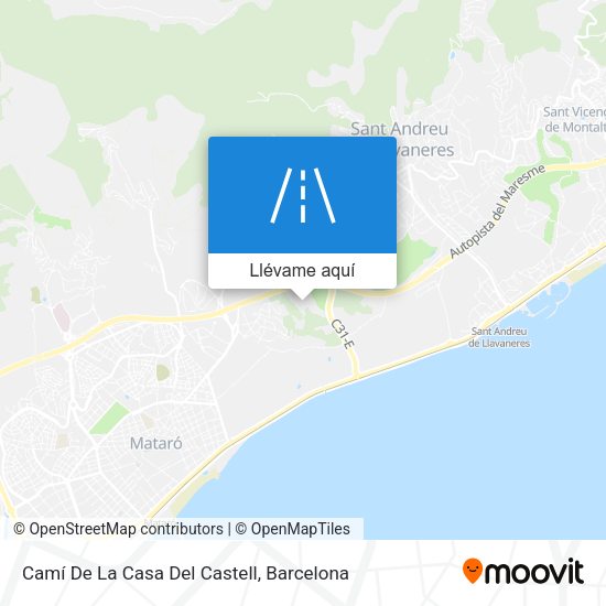 Mapa Camí De La Casa Del Castell