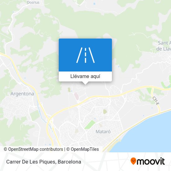 Mapa Carrer De Les Piques