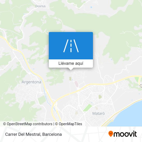 Mapa Carrer Del Mestral