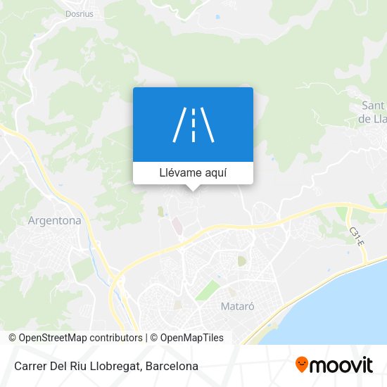 Mapa Carrer Del Riu Llobregat