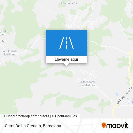 Mapa Camí De La Creueta