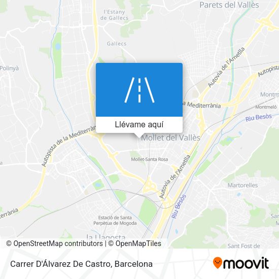 Mapa Carrer D'Álvarez De Castro