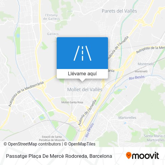 Mapa Passatge Plaça De Mercè Rodoreda