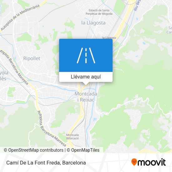Mapa Camí De La Font Freda