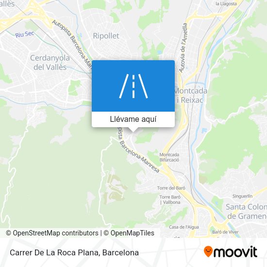 Mapa Carrer De La Roca Plana